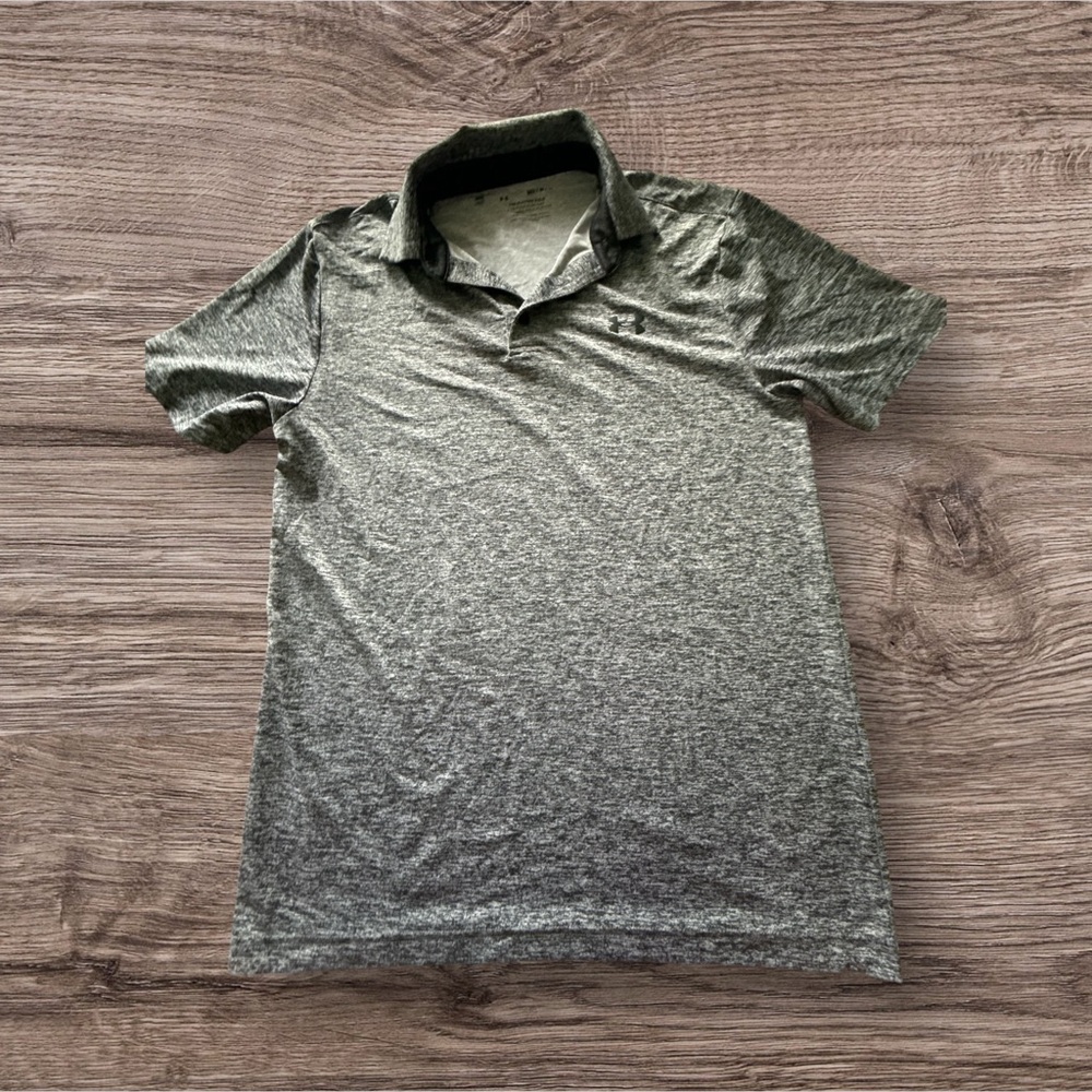 Under Armour Heather Gray Polo Shirt
